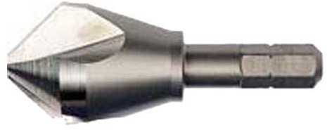 Dormer G10712.4 Serie G107 HSS-E Kegelsenker mit 90° Sechskantschaft, hell, 12,4 mm x 2,8 mm x 50 mm