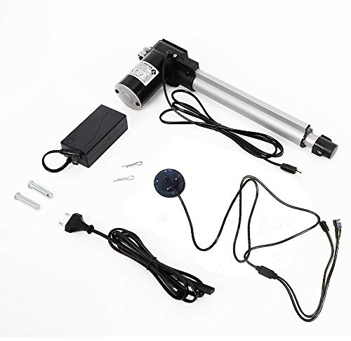 Linearaktuator 6000N, 230 mm Hublänge Linearantrieb, TV Lift, Elektrozylinder, Hub Motor, Spindelantrieb, Linear Actuator mit 24V Elektromotor, aus Aluminiumlegierung