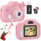TISHOW Kinderkamera,2.0”Display Kinder Kamera 1080P HD Anti-Drop Digitalkamera Kinder für Jungen und Mädchen Geburtstagsgeschenk Weihnachten Spielzeug