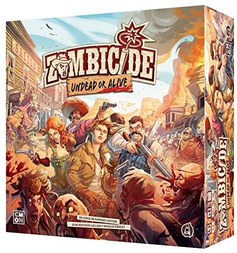 CMON | Zombicide: Undead or Alive | Juego de Mesa Cooperativo en el Apocalipsis Zombi del Salvaje Oeste | A Partir de 14 Años | De 1 a 6 Jugadores | 60 Minutos por Partida | Español