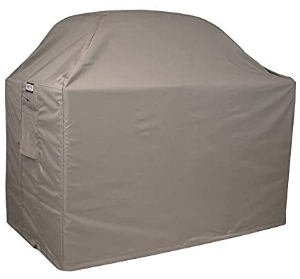 Raffles Covers BBQ Grill Abdeckhaube 155 x 65 H: 120/110 cm | Atmungsaktiv | Wasserdicht | UV - beständig | Doppelt genähte, PU-versiegelte Naht | Elastischer Kordelzug |