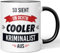 JUNIWORDS Tasse, So sieht ein richtig cooler Kriminalist aus, Schwarz (5822212)