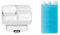 Mepal Brotdose Large 1500 ml Set mit Kühlakku | Bento Lunchbox mit Fächern & Gabel | für 4 Sandwiches oder 8 Brotscheiben | mikrowellengeeignet (ohne Deckel) | BPA-frei | Nordic White