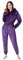 CityComfort Combinaison Pyjama Femme, Grenouillère Femme Pyjama Onesie Tout en Un en Polaire S-XL (Violet Foncé, M)