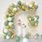 Q-WOOFF Ballon Vert Sauge,Ballons Verts, 60 Pcs 12 Pouces Ballon Jungle,Ballons De Baudruche，Pour Fête Prénatale, Thème Forêt, Décorations d'Anniversaire, Décoration, Fêtes De Mariage