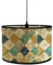 Morbuy Paralume a Tamburo in Bambù Motivo Geometria Paralume Sostituibile per E27 Lampada da Tavolo, Lampadario, Lampada da Terra, Lampada Accessorio, Decorazioni per Casa Soggiorno (Vintage F)