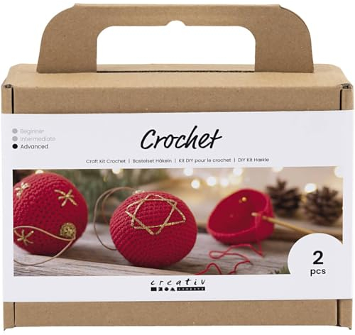 DIY Häkelset – Weihnachtskugeln – 2 Stück