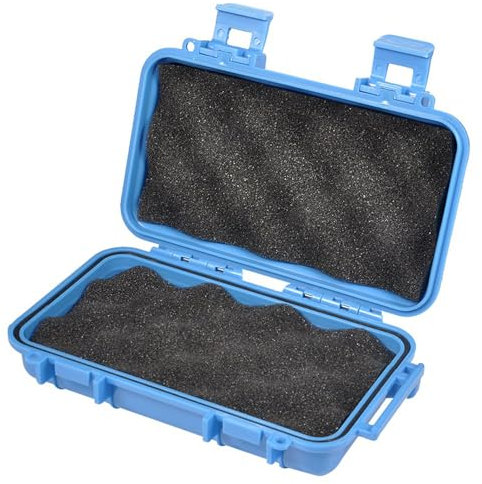 Survival Storage Box, Shockproof Box ABS Storage Box with Lids Protective Case for Fishing, Hiking, Kayak, and Camping, Outdoor Gear Watertight Box(Large-Blue)