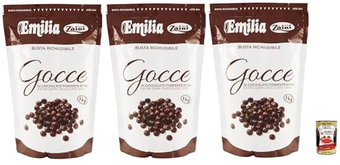 3x Zaini Dunkle Schokoladenstückchen 1000 g + Italian Gourmet polpa 400g