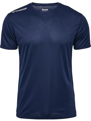 Hummel Herren Hmlrun Jersey S/S T-Shirt, Blau, L EU
