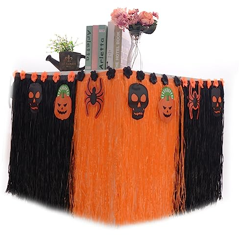 TOPBATHY Tischrock Aus Gras Luau-partydekorationen Lametta Tischrock Halloween-Party-dekor Stuhlbein-bodenschoner ABC-Matte Mini-personenfiguren Lumae Lamper Haushalt Dekorative Gegenstände