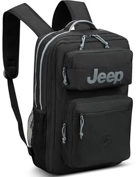Jeep Js015b Sac à dos de voyage pour ordinateur portable, noir, 15.6 Laptop, Js015b Sac à dos de voyage pour ordinateur portable