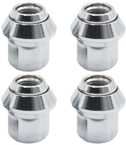 JUUDDENPARTS 4Pcs Alloy Wheel Nuts Set, Wheel Lug Nuts Replacement for Ford Fiesta Focus C-Max Fusion Mondeo Transit Connect Kuga KA Escort Replacement for Volvo S40 V50 V40 C30 C70