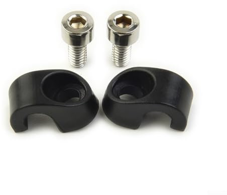 Bicycle Front Fork Brake Cable Housing Clip Bicycle Front Fork Brake Hose Guide Front Fork Cable C-Shaped Buckle, ABS+Steel Cable Guide