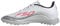 adidas Unisex F50 Messi League Turf Football Boots, Cloud White/Lucid Red/Silver Metallic, 39 1/3 EU