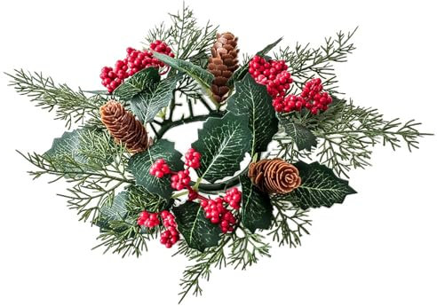 Weihnachtskranz Tür Weihnachtsdeko - Weihnachtsgirlande Adventskranz Weihnachten, Schneemann Deko Hängend Weihnachts-Kranz Weihnachtstürkranz Außen, Weihnachtsdeko Aussen (Red, 28x28cm)