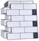 WALPLUS Lot de 6 feuilles d'autocollants 3D pour murs et sols, métro, cuisine, salle de bain, douche, crédence, panneau de bain – Blanc métro, 30,5 x 30,5 cm