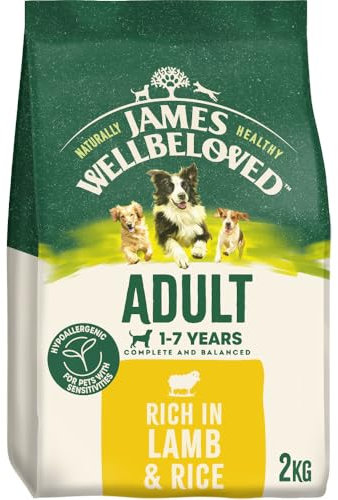 James Wellbeloved Dog Adult Hypoallergenic Dry Food Lamb and Rice 2 kg