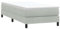 vidaXL Boxspringbett ohne Matratze Hellgrau 80x220 cm Samt, Bett, Bettgestell, Einzelbett, Schlafzimmermöbel, Bettrahmen, Samtbett, Polsterbett