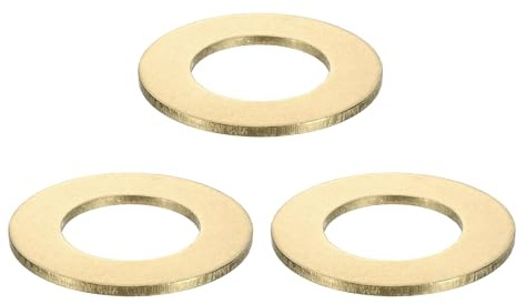 QUARKZMAN 3 Stück Runde Unterlegscheiben M30 x 54 x 2,5 mm, Messing Dichtscheiben Gold Beilagscheiben Set, O Ring Flache Dichtungsringe für Schrauben Muttern Gewindestange