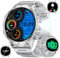 Smart Watch for Men Answer/Make Calls 800mAh Big Battery 1.85 HD Male Smartwatch with Flashlight/Heart Rate/Sleep/SpO2 Monitor,100+ Sports Modes,Silver Steel Outdoor Men Smartwatch for iOS Android