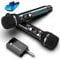 Wireless Microphones, Professional UHF Dual Wireless Microphone with 240 ft Effective Range, 3ms Transmission Rate, Studio Grade Sound Pick Up Mic Head, Metal Body, Microphone Wireless for Singing