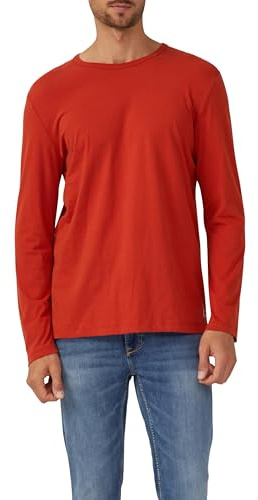 s.Oliver Softes Longsleeve mit Crew Neck und Logo-Patch