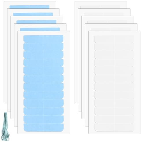 120 Stück Ersatztapes Klebestreifen,Ersatztapes für Tape Hair Extensions,Doppelseitiges Klebekraft Haar Klebeband,Klebeband für Haarverlängerungen,Perückenband,Klebekraft Haar Klebebande für Perücke