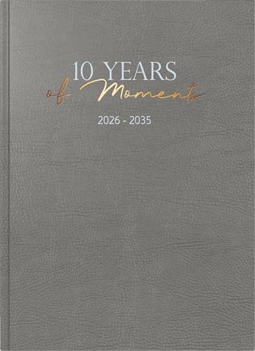 rido/idé 10-Jahres-Kalender Premium '26-'35 „10 Years of Moments“ | A4, Kunstleder
