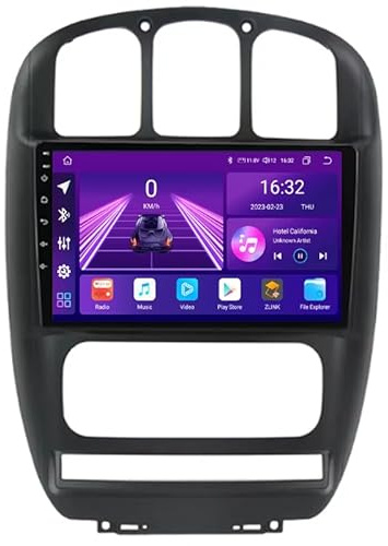 Jrfeng Android 11 Autoradio Radio Für Chrysler Voyager RG RS Town&Country RS 2000-2007, 9 Zoll HD Touchscreen GPS Navigation Mit Bluetooth WiFi Lenkradsteuerung carplay,V4