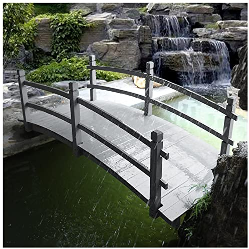 Gartenbrücke für Bachläufe und Teiche, langlebiges Design mit zwei Handläufen für sichere Gehwege und Zeremonien