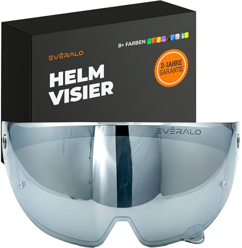 Everalo Helmvisier für Ruroc Atlas 3.0 - Atlas 4.0 | Exklusive Ersatzlinse, Kompatibel mit Original Antifog-Folie