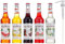 Monin Cocktail-Set 5+5, Sauerkirsche, Mojito Mint, Wassermelone, Mango, Pink Grapefruit - Sirup für Cocktails mit Pumpe, 1er Pack (1 x 3.5 l)