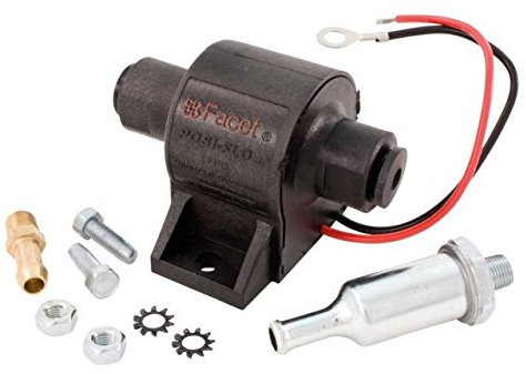 Facet FEP04SV Posi-Flo Pompe à carburant électrique 1,5-4 psi, avec pinces/raccords