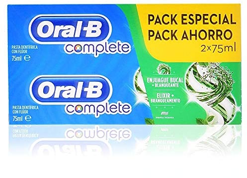 Oral-B Complete Protege & Limpia Pasta Dentífrica, Pack Ahorro 2x75 ml, 75 ml (Paquete de 2)