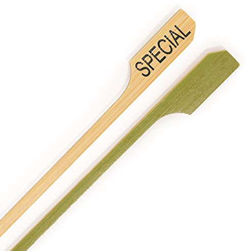 BambooMN - Special Label Marker Bamboo Paddle Pick - 3.5 (9cm) - 1000 Pieces