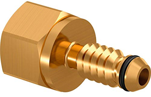 Wiederverwertbarer und wiederverwendbarer Stecknippel für Druckprüfung, 20 mm, 1/2 Zoll, goldfarben (1013760)