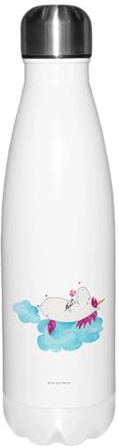 Mr. & Mrs. Panda thermobehälter Einhorn Verliebt - Geschenk, trinkflaschen, Liebe, thermo trinkflasche, Wasserflasche, Getränkeflasche, Einhörner, Thermosflasche, Freundin, Deko, Wolke