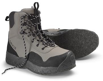 Orvis Clearwater Wading Boots for Women - Heavy Duty Fishing Waders with Toe Bumper and Aggressive Non Slip Lugs, Felt Sole, Gravel -8