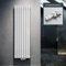 ELEGANT Design Heizkörper Flach 1800x539mm mit Weiß Multiblock Thermostat Flachheizkörper Weiß Einlagig Vertikal Heizkörper Mittelanschluss