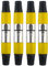 4Pack Xlr zu Xlr Stecker 3 Polig Xlr Kanonenkopf, Dmx Stecker Xlr Buchse Cannon Nl4fc Dmx Terminal Connector, Xlr Stecker zum Löten Male und Female Kupplung Mikrofon Stecker Xlr Adapter