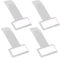 FOUTP Lot de 4 supports pour tickets de stationnement, transparents, pour pare-brise de voiture, ticket de stationnement, support de carte avec ventouse pour pare-brise de voiture