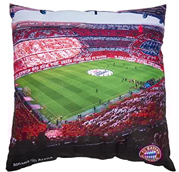 FC Bayern München Kissen Arena | 40x40 cm | Fußball
