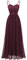 DRESSTELLS Abendkleider Damen Lang Festlich Kleider für Hochzeit Ballkleid Bodenlanglang Elegant Brautkleid Große Größen Sommerkleider mit Träger Hochzeitgastkleider Burgundy 2XL