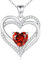 CDE Collier Femme Cadeaux pour Elle Collier Coeur pour Femme Argent Sterling 925 Colliers Pierre de Naissance pour Femme Bijoux Cadeau Fête des Mères Anniversaire Femme (Argent 925-01 janvier)