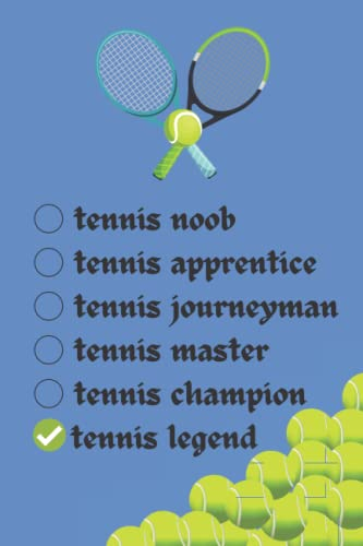 Tennis Legend: Tennis Tournament Notebook