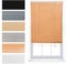FURNISHED Tende veneziane per finestre, facili da montare, in PVC, per casa, cucina, finestre, persiane, doghe da 25 mm, accessori sicuri per bambini, teak, 100 x 210 cm