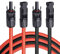 YMQHBS Solar Cable 6 mm² Solar Cable Extension Cable with Solar Panel Socket and Plug, Solar Panel Adapter, Red + Black Solar Cable for Cars, Solar Panel Cable (3 Metres, 6 mm²)