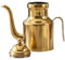 Cabilock Ölspender Essigspender Edelstahl Ölkanne Olivenöl Ölflasche Küche Kanne Ölbehälter Sojasauce Flasche mit Griff Edelstahl Öltopf Spender für Zuhause Restaurant Gold 11oz, 13.8X7.5X5CM
