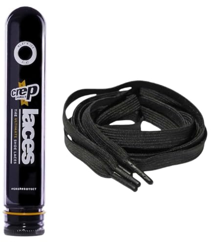 Crep Protect Schnürsenkel weiß oder schwarz, 1 Paar, Schwarz